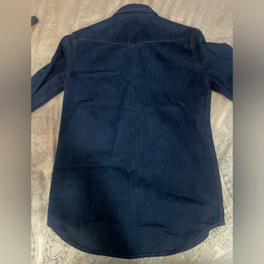 Calvin Klein Denim Shirt Jacket Sz 36/M - Picture 4 of 10